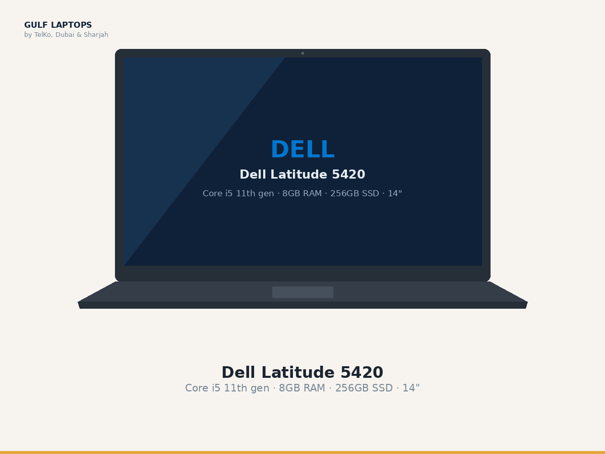 Dell Latitude 5420 refurbished laptop, Core i5 11th gen · 8GB RAM · 256GB SSD · 14"